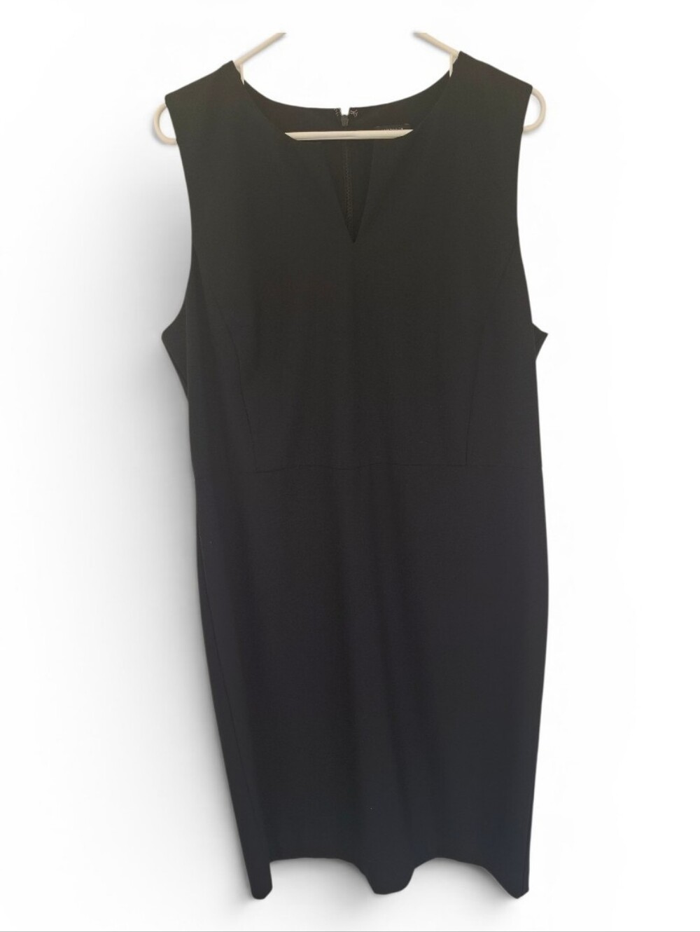 Ann Taylor Black Sleeveless Sheath Dress 16